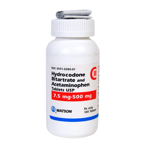 Hydrocodone 7.5mg/500mg